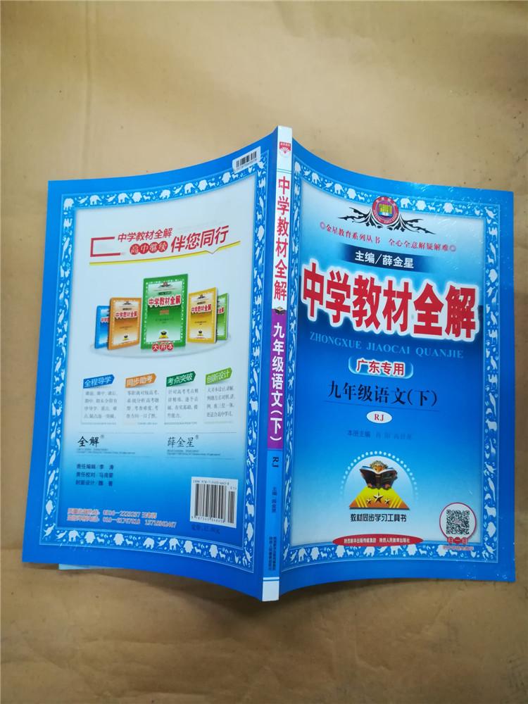 中学教材全解九年级语文下广东专用rj