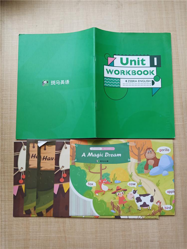 外文原版斑马ai课unit1workbookzebraenglish附海报